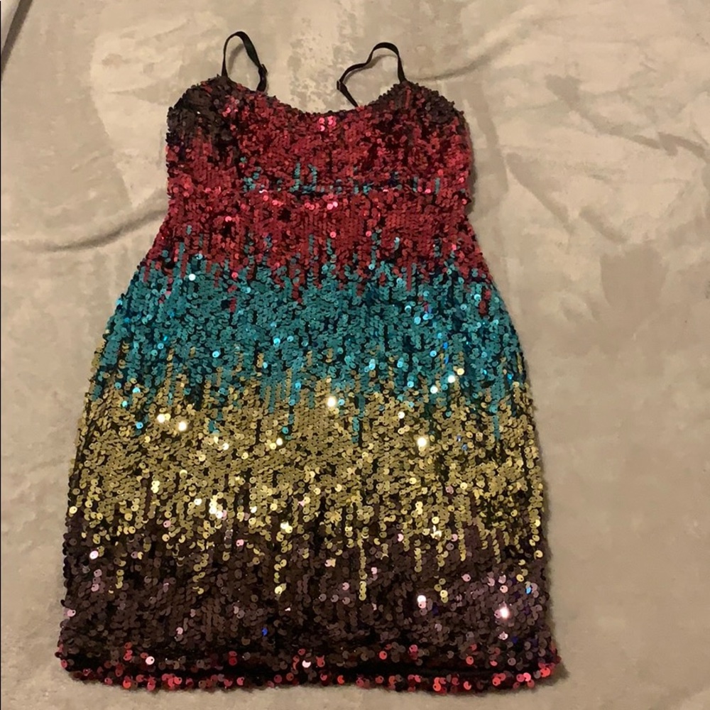 Sequin mini dress